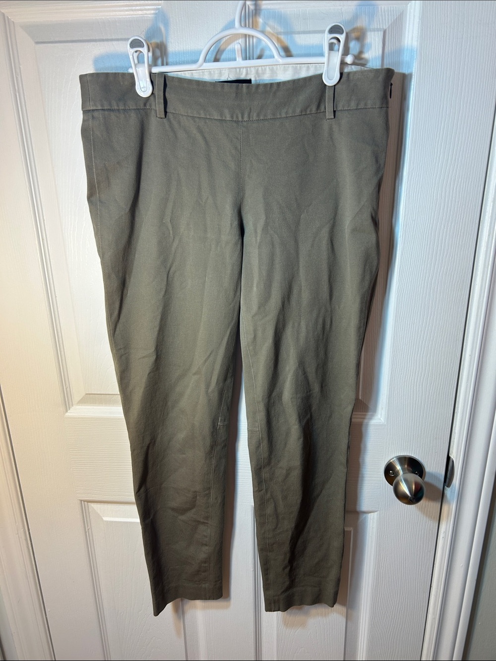 Babaton Tan BI-Stretch Cropped Chinos - Straight Fit size 10